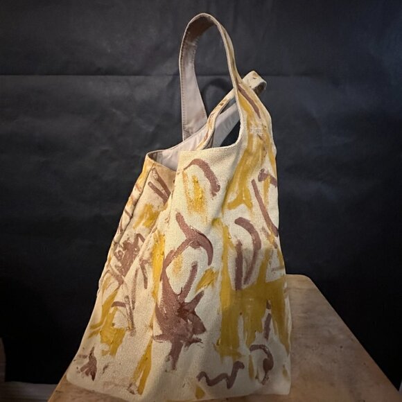 Victoria's Secret Vintage Large Tote Bag Tapestry Canvas Desert Camo Camouflage - Picture 7 of 9